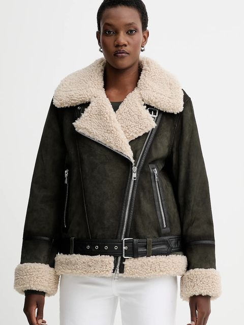 Marc O'Polo ramoneska zamszowa kolor zielony przejściowa 5000006603 - zdjęcie produktu nr 1