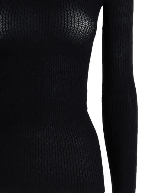 Balenciaga crew-neck knitted jumper - Black