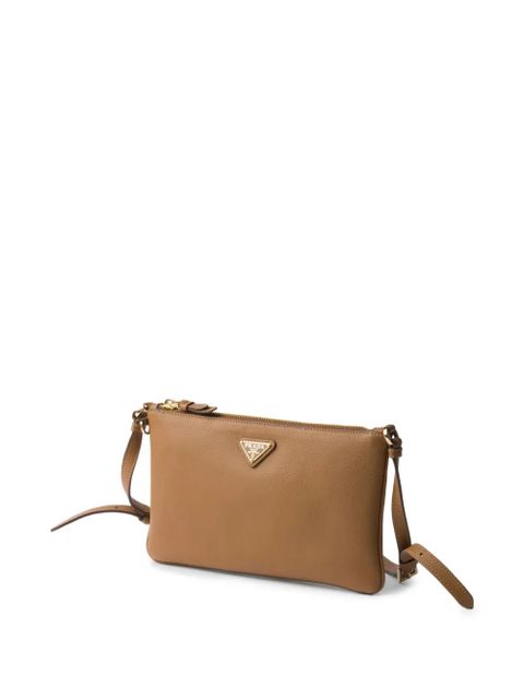 Prada leather shoulder bag - Brown - zdjęcie produktu nr 2