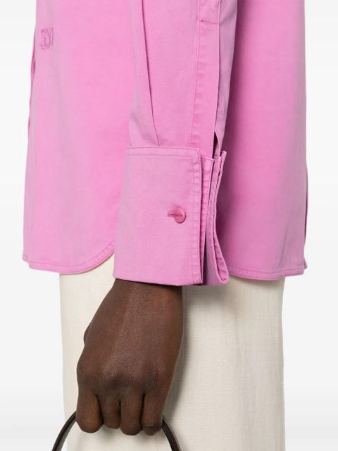 Max Mara logo-embroidered shirt - Pink