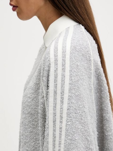 adidas Originals bluza damska kolor szary z aplikacją KS7791