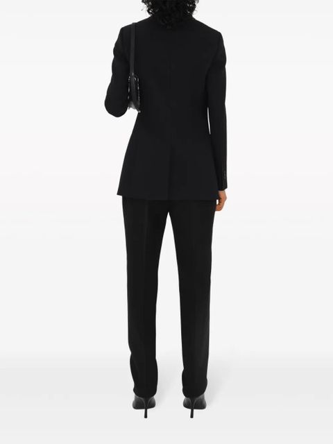 Burberry checked wool blazer - Black