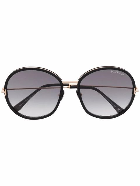 TOM FORD Eyewear FT0946 round sunglasses - Black - zdjęcie produktu nr 1