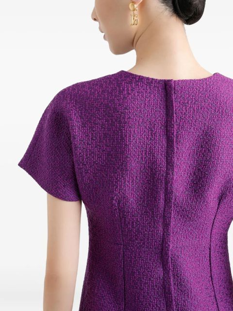 Dolce & Gabbana DNA textured dress - Purple