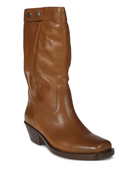 MARANT ÉTOILE leather boots - Brown - zdjęcie produktu nr 2