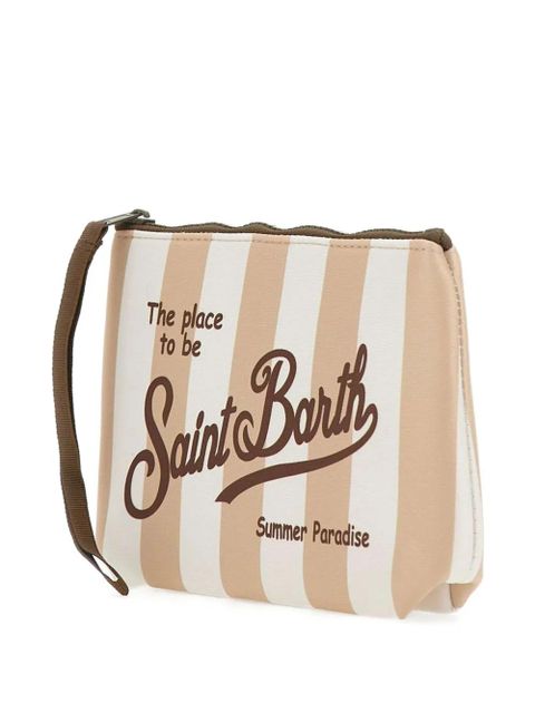 MC2 Saint Barth Aline Stripes Pop clutch bag - Neutrals