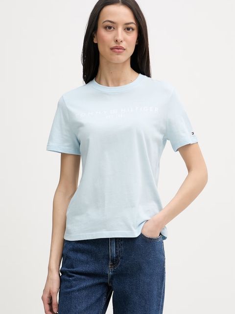 Tommy Hilfiger T-shirt damski bawełniany - zdjęcie produktu nr 1