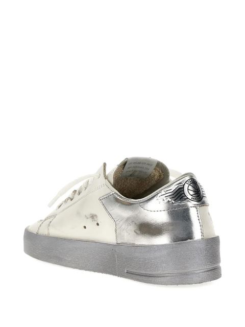 Golden Goose Stardan star contrast heel sneakers - White
