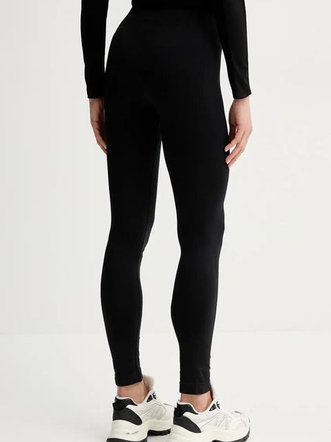 Liu Jo legginsy damskie kolor czarny gładkie TA5107 J4867