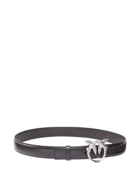 PINKO Love Berry bird-embellished leather belt - Black - zdjęcie produktu nr 2