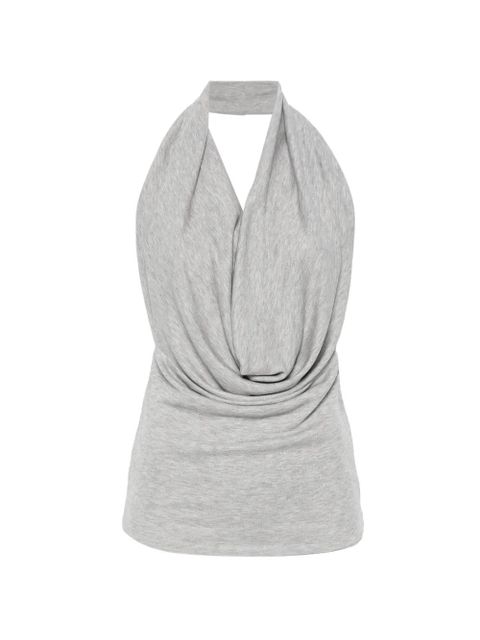 Aya Muse draped halterneck top - Grey - zdjęcie produktu nr 1