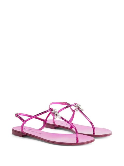 Giuseppe Zanotti Melissie thong leather sandals - Pink
