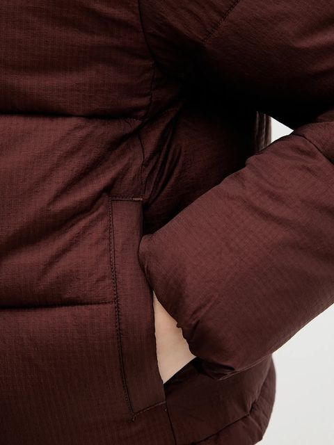 Tommy Jeans kurtka kolor brązowy zimowa DW0DW21625