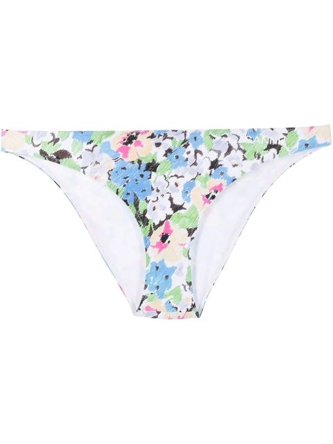 GANNI floral pattern bikini bottoms - Blue - zdjęcie produktu nr 1