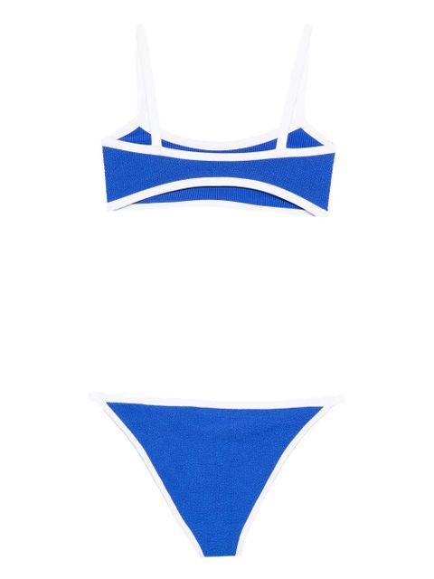 Hunza G Tyler contrast-trim bikini - Blue