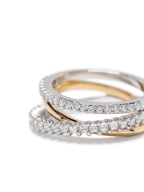 Swarovski Hyperbola ring - Silver