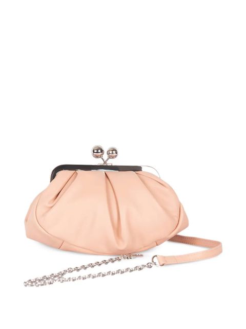 Weekend Max Mara Small Pasticcino kisslock ruched clutch bag - Pink