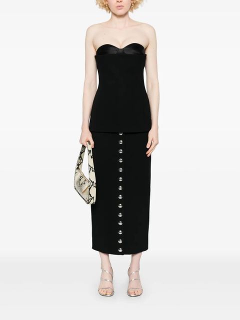 KHAITE Brynlee maxi skirt - Black