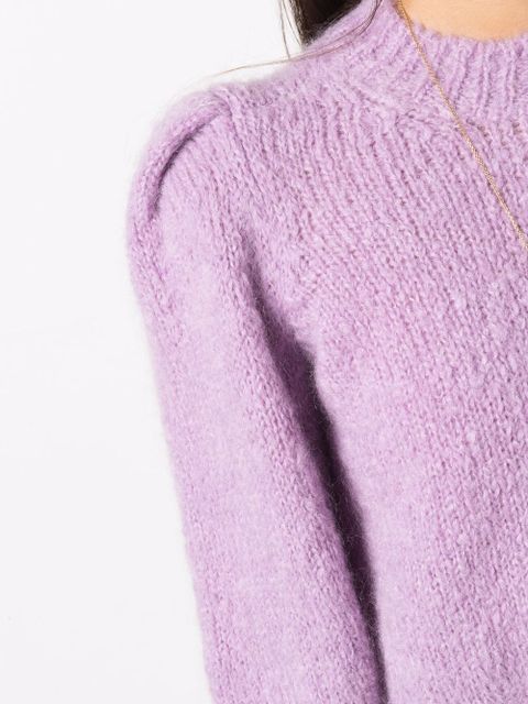 Isabel Marant puff-sleeve jumper - Purple