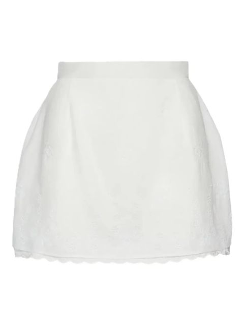 Magda Butrym embroidered white mini skirt - zdjęcie produktu nr 1