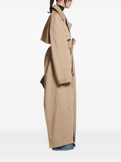Balenciaga deconstructed-design trench coat - Neutrals