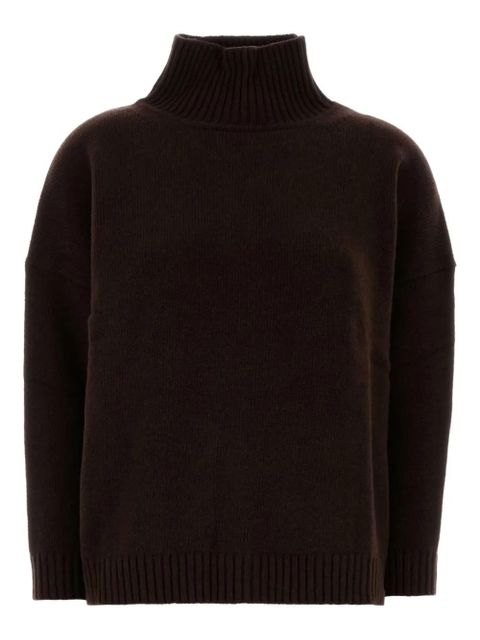 Weekend Max Mara Borgia turtleneck wool sweater - Brown - zdjęcie produktu nr 1
