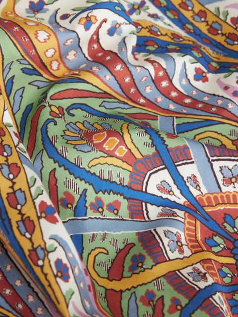 ETRO paisley-print cotton shirt dress - White