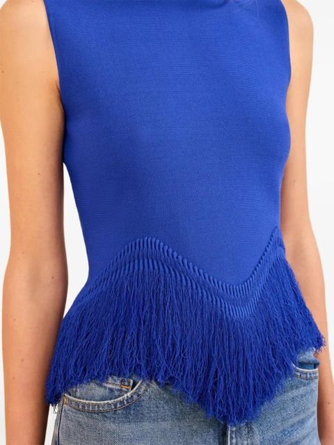 Ulla Johnson Koa fringed top - Blue - zdjęcie produktu nr 2