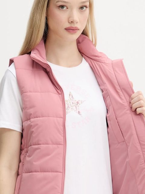 Tommy Jeans bezrękawnik damski kolor różowy przejściowy DW0DW21409