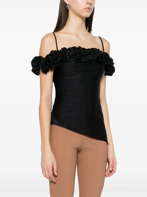 Coperni ruffled top - Black