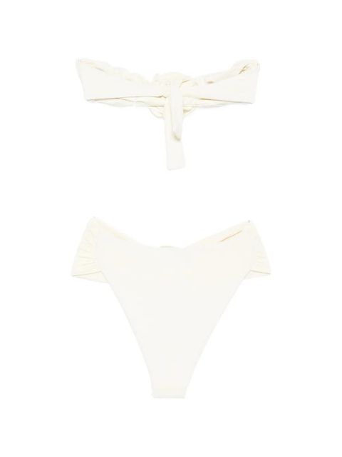 La Reveche Derya ruched bikini - Neutrals - zdjęcie produktu nr 2