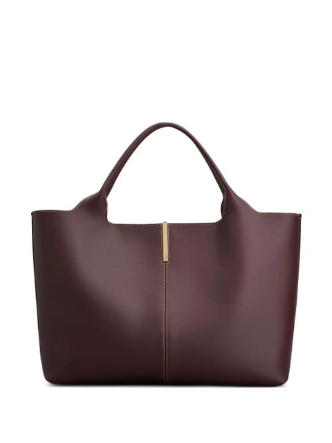 Tod's medium leather tote bag - Brown - zdjęcie produktu nr 1