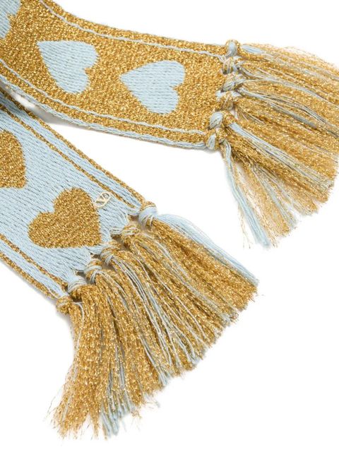 Valentino Garavani Antibes scarf with metallic fibre - Blue
