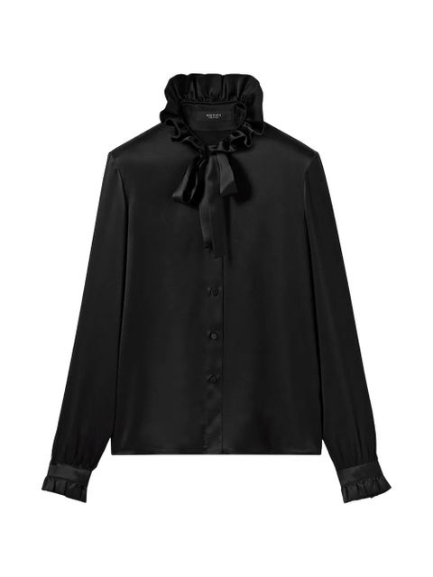 Gucci ruffled tie shirt - Black - zdjęcie produktu nr 1