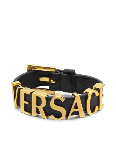 Versace logo-lettering bracelet - Gold - zdjęcie produktu nr 1