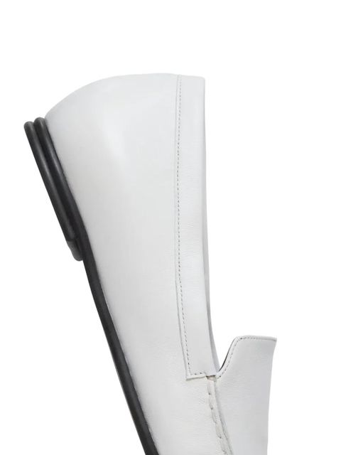 LouLou de Saison Boros LDS topstitching loafers - White