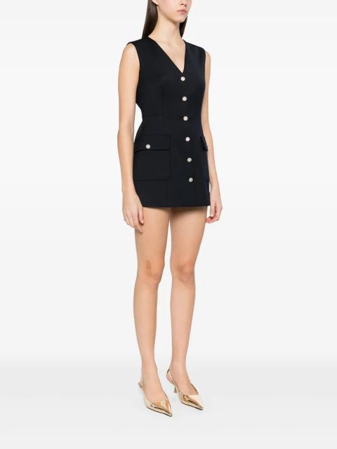 Maje V-neck playsuit - Blue