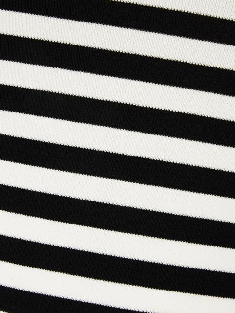 Max Mara Cippo striped ribbed-knit tank top - Black