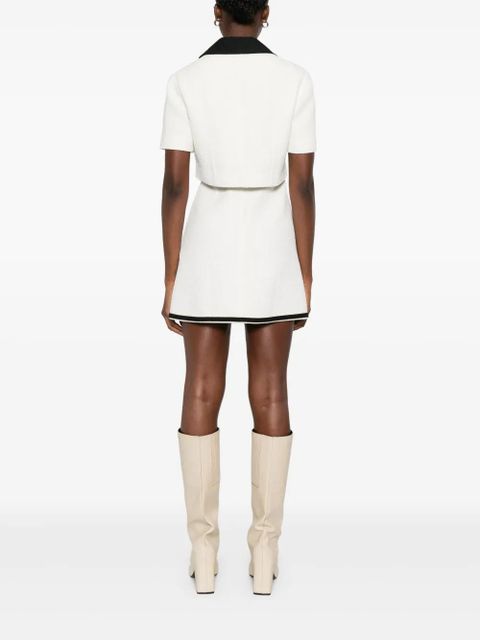 Maje tweed dress and jacket set - White