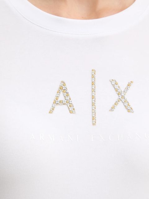 Armani Exchange longsleeve kolor biały XW001365 AF16294