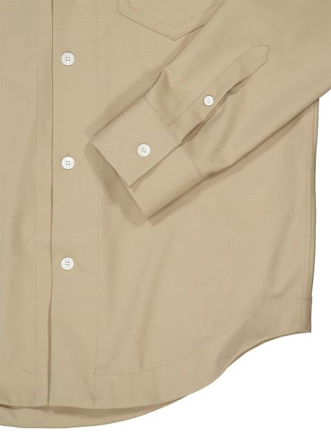 AMI Paris sharp-collar shirt - Neutrals