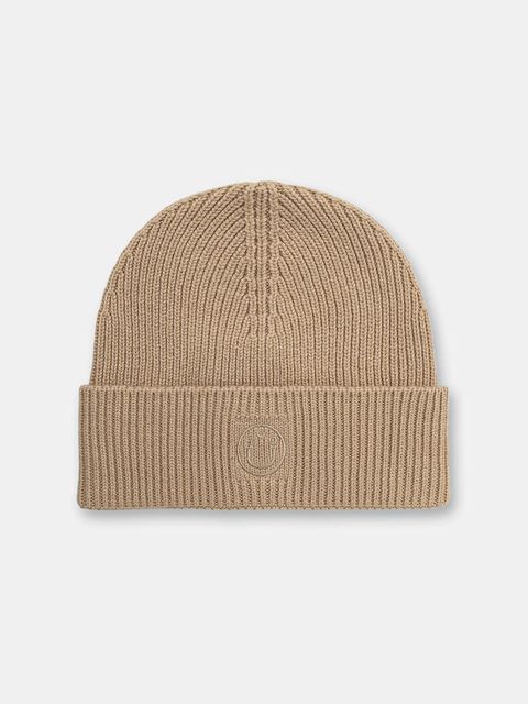 Hugo Blue czapka z dodatkiem wełny kolor beżowy 50551505 - zdjęcie produktu nr 1