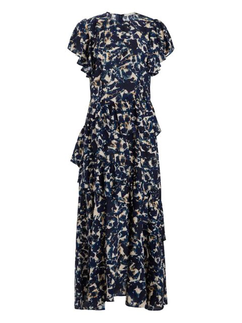 Marie Oliver Quinby ruffled maxi dress - Blue - zdjęcie produktu nr 1