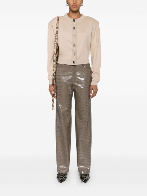 ROTATE BIRGER CHRISTENSEN mid-rise straight-leg trousers - Brown - zdjęcie produktu nr 2