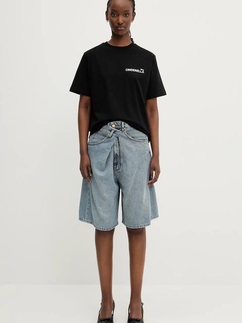 Coperni x Disney t-shirt bawełniany Cinderella damski kolor czarny DJS03F5036CIN