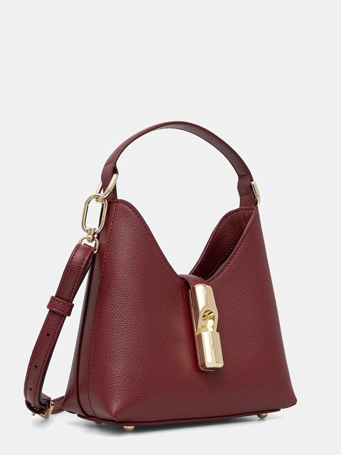 Furla torebka skórzana kolor bordowy WE00876 ARE000 CGQ00