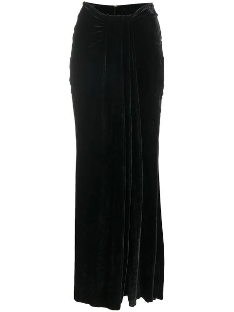 Blumarine slit-detail ankle-length skirt - Black - zdjęcie produktu nr 1