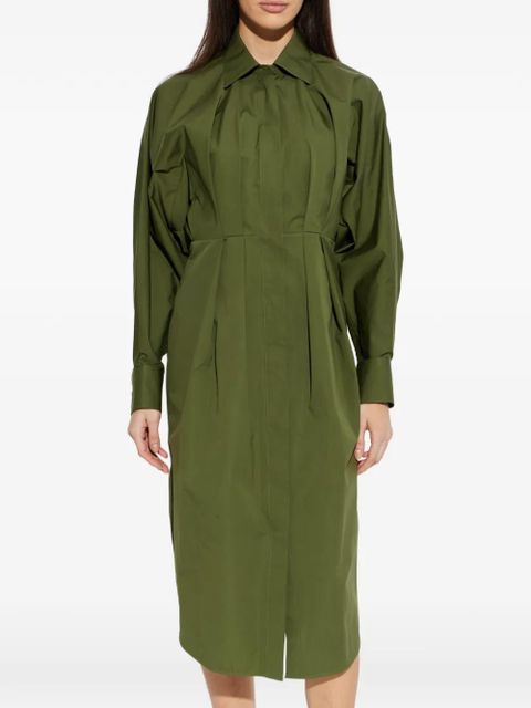 Givenchy pleated shirt dress - Green