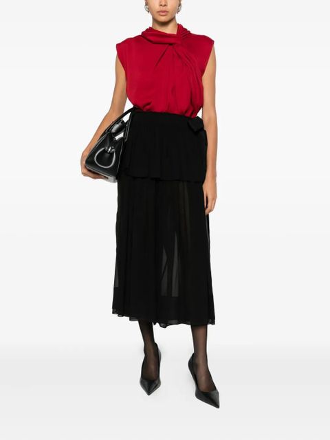 Lanvin draped blouse - Red