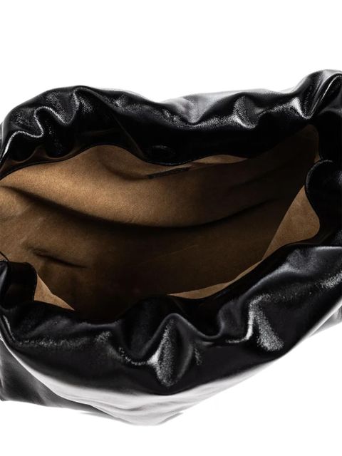 LOEWE large Flamenco knotted leather shoulder bag - Black